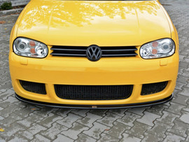 Maxton Design Gloss Black Front Splitter VW Golf 4 R32