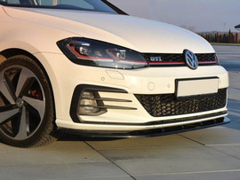 Maxton Design Gloss Black Front Splitter V.1 VW Golf GTI 7.5 (2017-19)