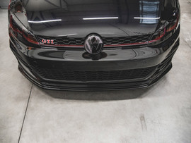 Maxton Design Gloss Black Front Splitter VW Golf Mk7.5 GTI Tcr (2019)