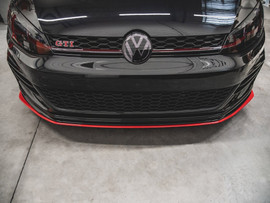 Maxton Design Gloss Black Front Splitter VW Golf Mk7.5 GTI Tcr (2019)