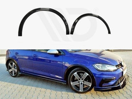 Maxton Design Gloss Black Fenders Extension VW Golf R 7.5 (2017-19)