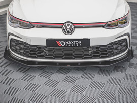 Maxton Design Black + Gloss Flaps Racing Durability Front Splitter (+Flaps) VW Golf 8 GTI / R-Line (2020-)