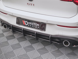 Maxton Design Black Racing Durability Rear Diffuser V1 VW Golf 8 GTI (2020-)