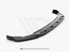 Maxton Design Gloss Black Front Splitter (+Flaps) V1 VW Golf 8 GTI Clubsport (2020-)