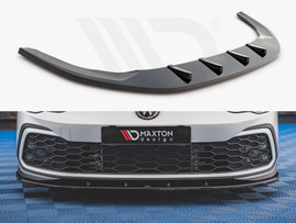 Maxton Design Gloss Black Front Splitter VW Golf Mk8 GTI / R-Line (2020-)