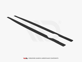 Maxton Design Black Street Pro Side Skirts Diffusers VW Golf R Mk8 (2020-)