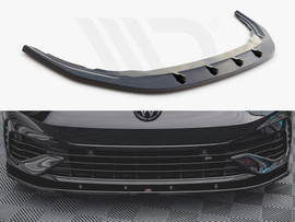 Maxton Design Gloss Black Front Splitter V.1 VW Golf R Mk8 (2020-)