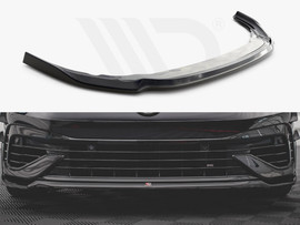 Maxton Design Gloss Black Front Splitter V.6 VW Golf R Mk8 (2020-)