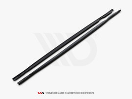 Maxton Design Gloss Black Side Skirts Diffusers V.1 VW Golf R Mk8 (2020-)
