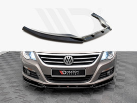 Maxton Design Gloss Black Front Splitter V.4 VW Passat Cc (2008-2012)