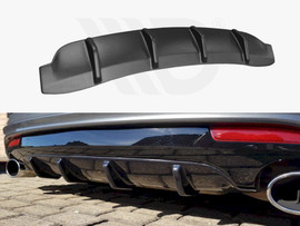 Maxton Design Gloss Black Rear Diffuser VW Scirocco Mk3 R Facelift (2014-2017)