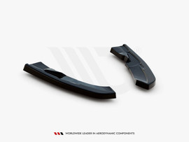 Maxton Design Gloss Black Rear Side Splitters VW Tiguan R Mk2 Facelift (2020-)