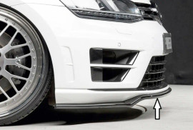 Rieger Front Splitter Gloss Black - Golf MK7 R/R-Line(2012-2016)