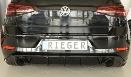 Rieger Rear Diffuser Gloss Black - Golf MK7.5 GTI