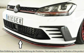 Rieger Front Splitter Satin Black - Golf MK7 GTi Clubsport