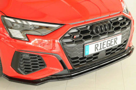 Rieger Front Splitter Gloss Black - S3 (8Y) Sportback/Saloon