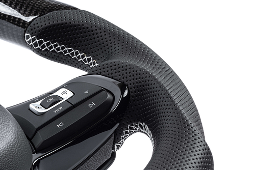 APR Carbon Fibre / Perforated Leather Steering Wheel Golf Mk7 R / GTI / GTD  - Awesome GTI - Volkswagen Audi Group Specialists