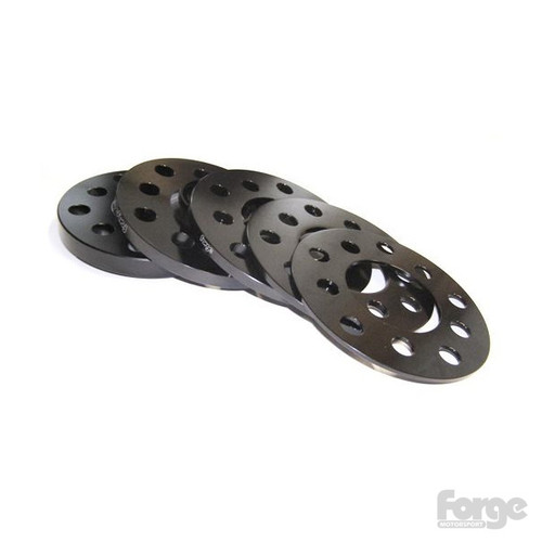 Forge 3mm (per side) flat spacers (pair) Black 5x100/5x112