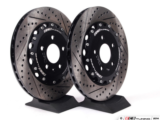 ECS Rear 2-Piece Brake Discs - Audi S4 and S5 B8