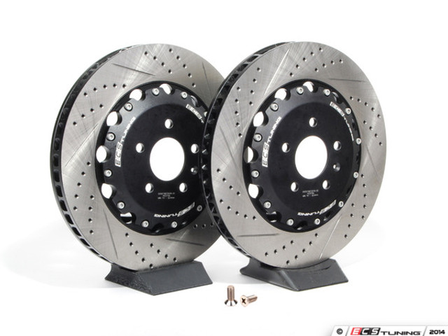 ECS Tuning - 310x22mm Rear Cross-Drilled & Slotted 2-Piece Brake