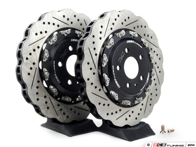 ECS Tuning - 310x22mm Rear Cross-Drilled & Slotted 2-Piece Brake