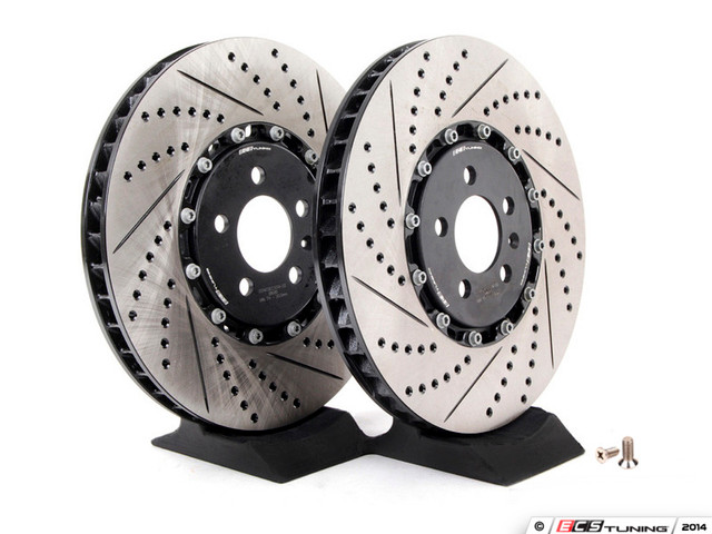 ECS Tuning - 310x22mm Rear Cross-Drilled & Slotted 2-Piece Brake