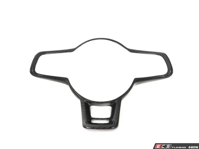 ECS Tuning Steering Wheel Hub Overlay - Black Carbon Fibre - Golf 7
