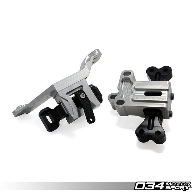 034Motorsport TrackSport Engine/Transmission Mount Pair, 8J Audi TTRS 2.5 TFSI 6-MT, Billet Aluminum