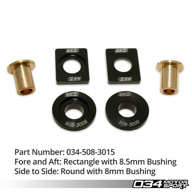 034Motorsport Billet Solid Shifter Bushing Kit - Polo (6C) GTI 1.8TSI