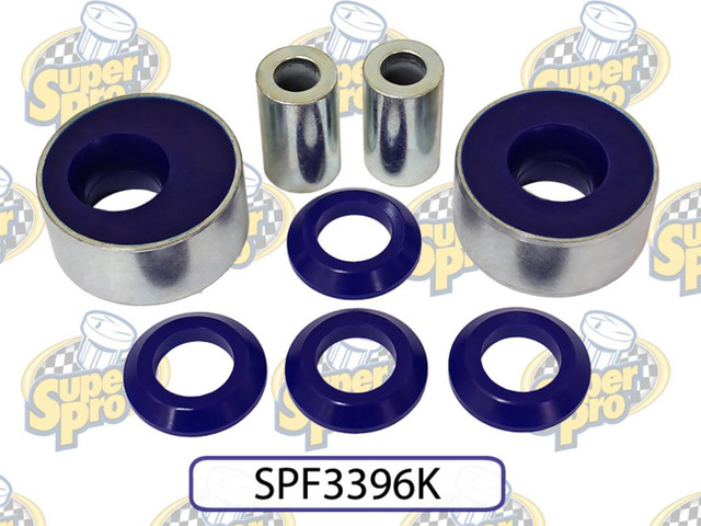 Superpro Front Control Arm Lower-Inner Rear Bush Kit: Single-Offset Steering Correction Kit - Fabia MK2