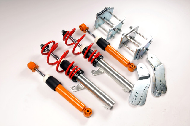 V-Maxx X-Street Coilover Kit - Caddy (2K) with Double Leaf Spring