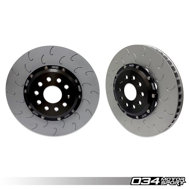 034Motorsport 2-piece Floating Front Brake Rotor Upgrade Kit For Audi 8v/8v.5 S3 And Vw Mk7/7.5 Gti/r