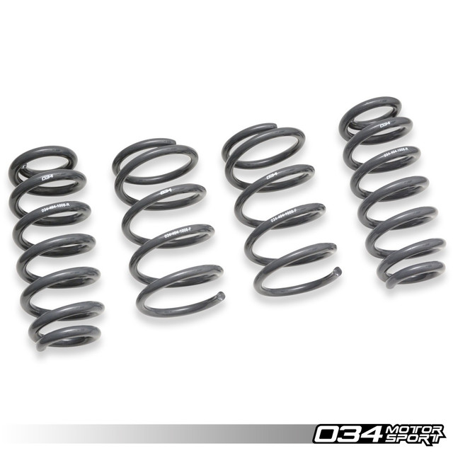 034Motorsport Dynamic+ Lowering Springs For 8v.5 Audi RS3.