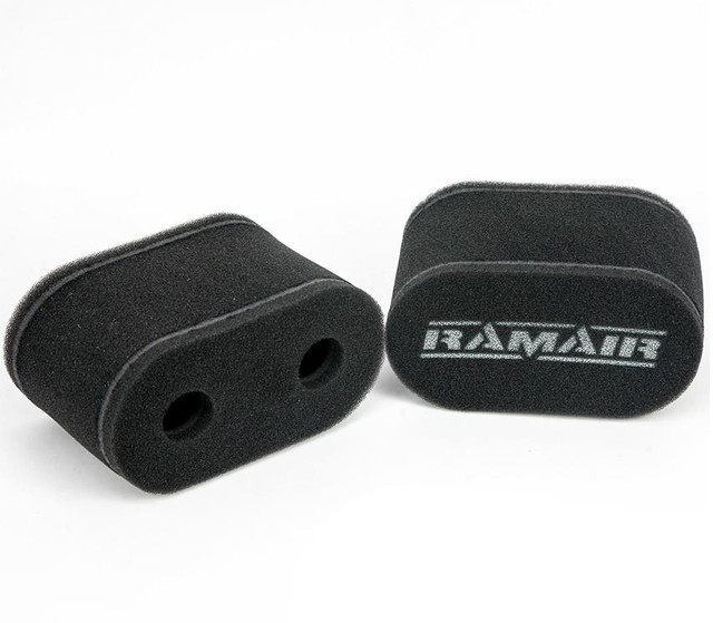 Ramair CS-908-C 2x Caged Sock Filters For Weber DCEO 40/45 DHLA & DRLA