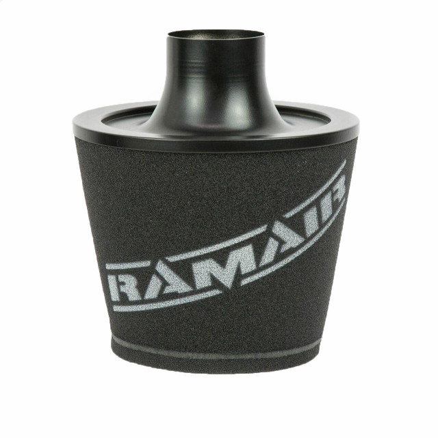 Ramair JS-070-BK - 70mm OD Neck Black Large Aluminium Base Cone Filter