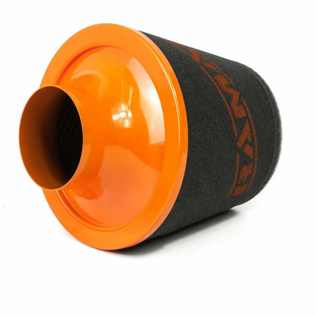 Ramair JS-090-OR 90mm OD Neck Orange Large Aluminium Base Cone Filter