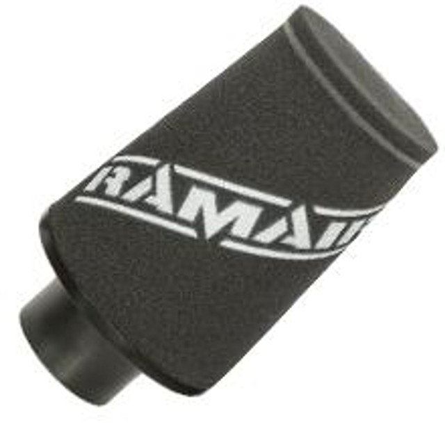 Ramair JS-107L-BK 80mm OD Neck Black Large Aluminium Base Cone Filter