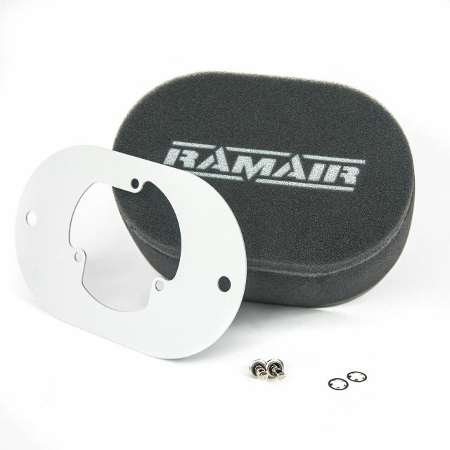 Ramair RS2-205-401 - Carb Air Filter With Baseplate Pierburg 2E2/2E3/2E-E 25mm Internal Height