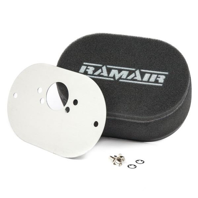 Ramair RS2-248-403 - Carb Air Filter With Baseplate SU HS6 (Mini Offset) 65mm Internal Height