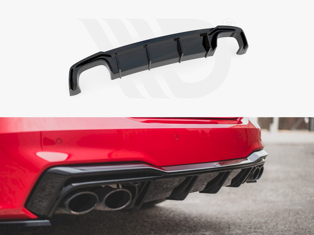 Maxton Design Gloss Black Rear Valance Audi S7 C8 (2017-)