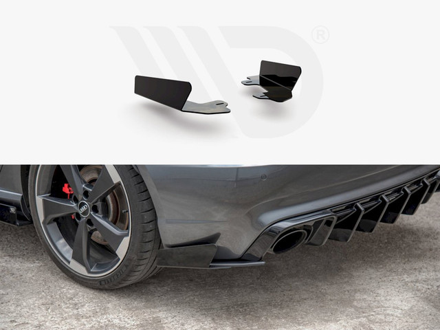 Maxton Design GLOSS FLAPS Rear Side Flaps Audi RS3 8V Sportback (2015-2016)