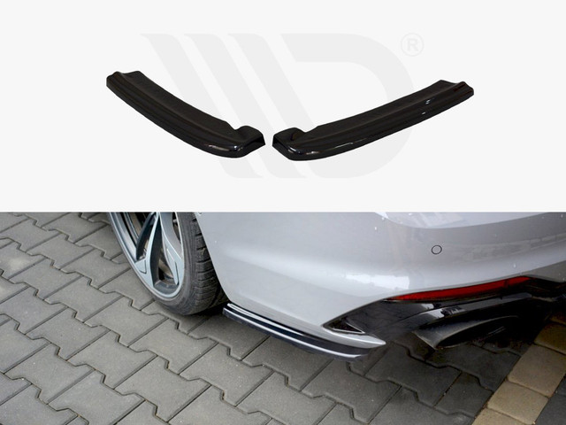 Maxton Design Gloss Black Rear Side Splitters Audi Rs5 F5 Coupe