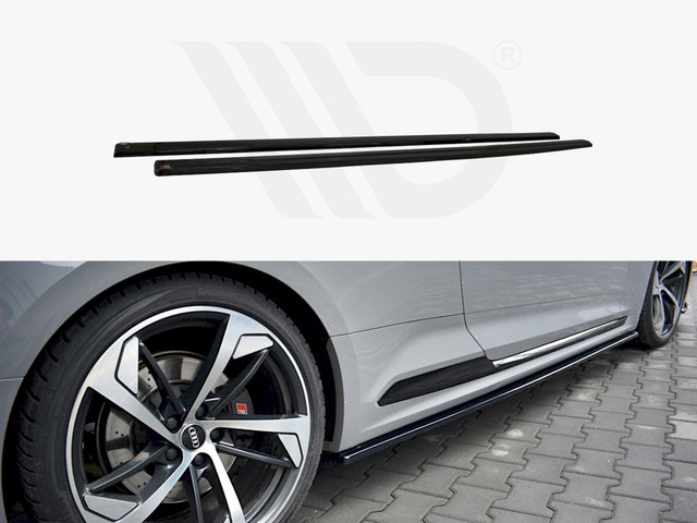 Maxton Design Gloss Black Side Skirts Diffusers Audi Rs5 F5 Coupe