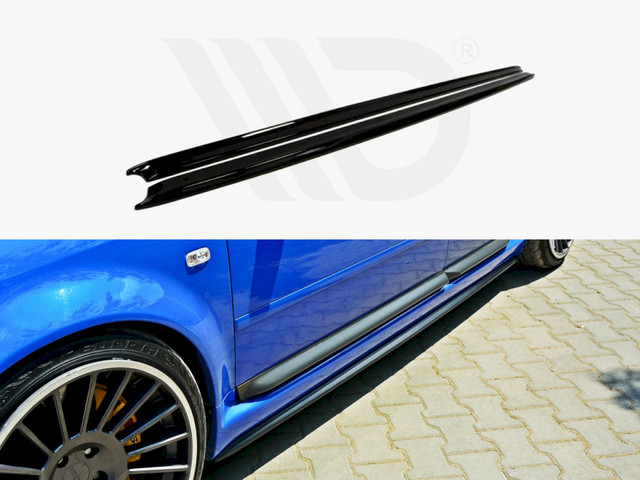 Maxton Design Gloss Black Side Skirts Diffusers Audi Rs6 C5