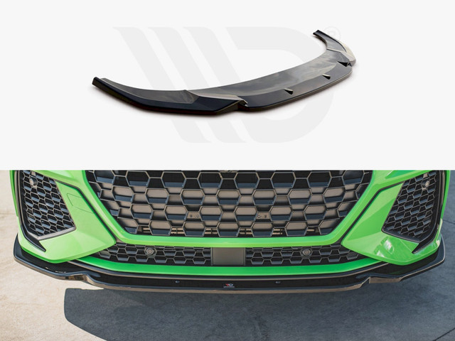 Maxton Design Gloss Black Front Splitter V.1 Audi RSQ3 (F3) (2019-Up)