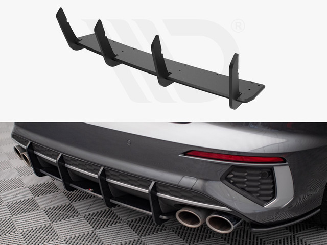 Maxton Design Black Street Pro Rear Diffuser Audi S3 Sedan 8Y (2020-)