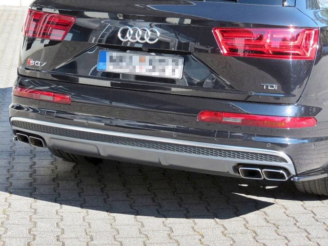 Maxton Design Gloss Black Rear Side Splitters Audi Sq7/ Q7 S Line Mk2 (2016-2020)