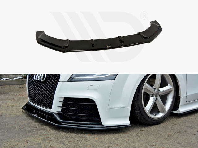 Maxton Design Gloss Black Front Splitter V.1 Audi TT Mk2 Rs (2009-2014)