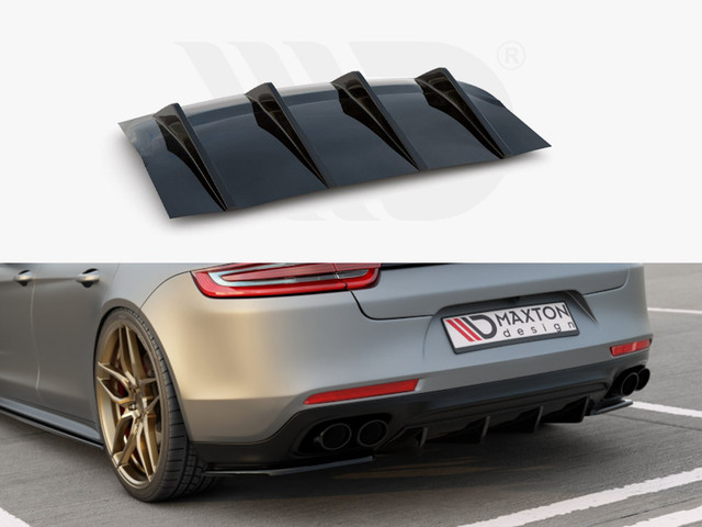 Maxton Design Gloss Black Rear Valance Porsche Panamera Gts 971 (2019-)