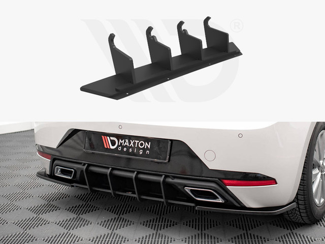 Maxton Design Black Street Pro Rear Diffuser Seat Ibiza 6F (2017-2021)